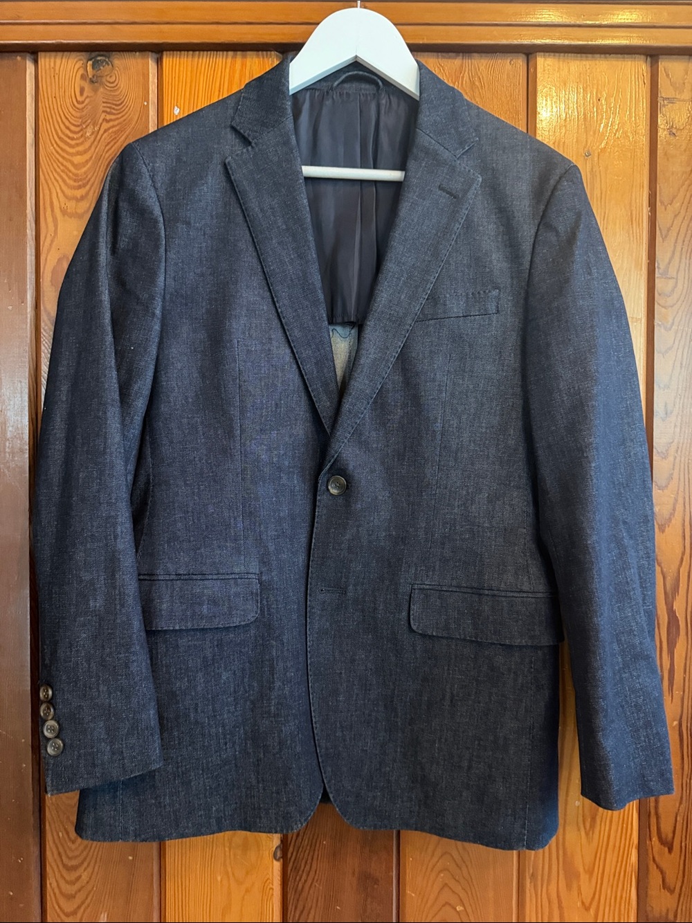 Michael Kors Luxury Denim Indigo Slim fit Blazer BNWOT 38R